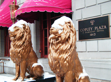 Bronze Lions at Copley Fairmont